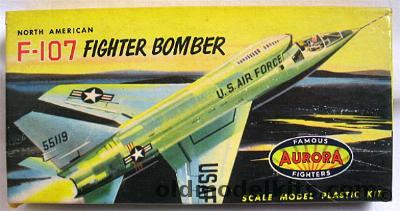 Aurora 1/117 North American F-107 Fighter Bomber, 295-29 plastic model kit